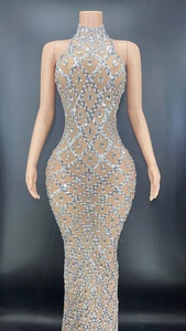 NOVANCE Y2360 Kleider Damen Party Boden langes ärmelloses Club kleid Pailletten netz Luxus Damen bekleidung Abendkleider