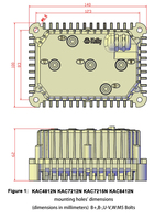 Contrôleur de moteur à induction AC étanche IP66 Kelly KAC-N Série Jaguar 36V-96V 140A-450A 1000W-10KW