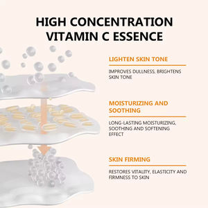 Sérum Visage Hydratant et Éclaircissant en Profondeur à la Vitamine C et à l'Acide Hyaluronique, Format Voyage 30ml, Logo Personnalisé OEM - Product Image 6