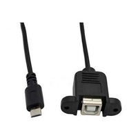 Estándar 0,5 M USB Micro 5Pin a BF Impresora Cable de extensión USB 2,0 Conector PVC Datos USB B Cable