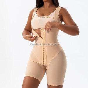 Colombianas Post Surgery Shapewear <strong>Tummy</strong> <strong>Tucker</strong> Slimming Flat Belly Hip Lift Bodysuit Adjustable Straps Girdle Waist Cincher - Product Image 4