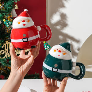 Nouvelles tasses en céramique Père Noël 2025 au design créatif et mignon, tasses à eau de dessin animé pour Noël - Product Image 3