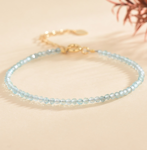 Pulsera curativa de piedras preciosas naturales, brazalete de cristal, Micro facetado, granate rojo - Product Image 6