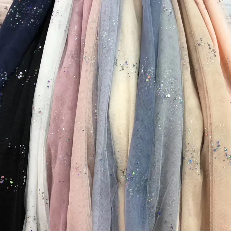 Kain Jala Bordir Berlian Imitasi Manik-manik Tulle Mewah untuk Gaun Malam Seksi Wanita