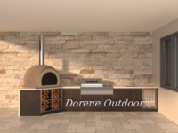 Système de cuisine extérieure modulaire, blocs de cuisson combinables s'adaptant à toutes les formes de patio pour des configurations culinaires extensibles dans la cour.