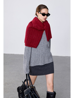 Pull en cachemire pur à 100 % anti-rides, fil moucheté minimaliste, col en V profond, pour femme, coupe oversize, épaules tombantes, tricot côtelé long