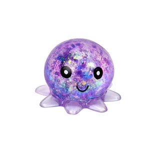 Jouet en peluche pieuvre mignon lumineux à remontée lente, anti-stress à presser, jouet sensoriel populaire, vente en gros, cadeau de fête - Product Image 6