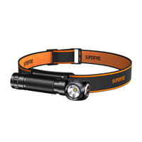 Lampe Frontale LED Rechargeable 600 Lumens à Angle Droit 90 Degrés avec Fonction Magnétique Multiple