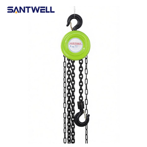 Palans à chaîne manuels Santwell robustes, capacité 2T, chaîne en acier G80, certifiés CE, design ergonomique, poignée antidérapante - Product Image 1