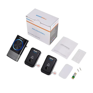 Sonnette sans fil EU AU UK US Plug Smart Door Bell Pile Bouton 1 <span class=keywords><strong>2</strong></span> 3 Récepteur Étanche IP44 200M 52 Carillon Sonnette - Product Image 6