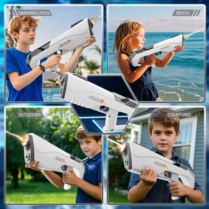 Leistungs starke elektrische Wasser pistole Leucht spielzeug pistole Automatische Wassers pritz pistole für Kinder und Erwachsene - Product Image 6