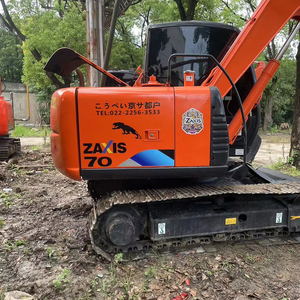 Hitachi ZX70 Mini Excavadora 4T ZX50u Original Japón ZAXIS50 ZX55 Excavadora multifuncional usada Bomba de caja de cambios Segundo motor PLC - Product Image 1
