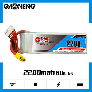 GNB 3S 4S 6S 2200mAh 80C 리포 배터리 고전압 리튬 배터리 GNB XT30 XT60 T 플러그 포함 3~7인치 FPV 드론 키트용 - Product Image 4