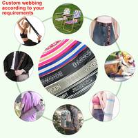 Bandeau élastique personnalisé en tissu résistant Spandex/Nylon/Polyester à rayures marguerites avec logo pour filles et femmes, idéal pour le sport et les coiffures.