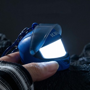 Helmet Shape <b>LED</b> Key Chain <b>Mini</b> Flashlight Keyring Red Portable Pocket <b>Light</b> for Gift and Bag - Product Image 6