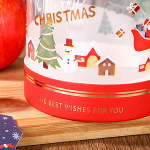 2024 New Cylinder <strong>Christmas</strong> Transparent <strong>Gift</strong> Box Packaging <strong>Christmas</strong> Eve Candy Box <strong>Wholesale</strong> - Product Image 5