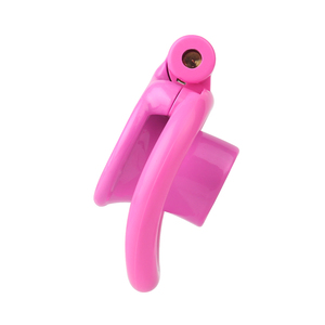 Dispositivo de castidad masculina, jaula para pene, ejercicio para hombre, impreso en <span class=keywords><strong>3D</strong></span>, accesorios de engranaje de Bondage rosa, anillo de pene corto plano de plástico ligero - Product Image 4