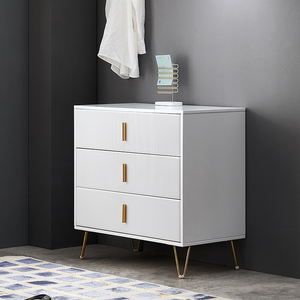 Comodino moderno in legno con 3 cassetti design <span class=keywords><strong>tavolo</strong></span> ad <span class=keywords><strong>angolo</strong></span> set camera da letto cassettiera credenza comodino in legno - Product Image 3