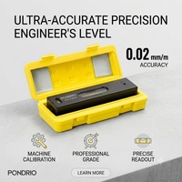 Niveau à bulle de précision industrielle 0,02 mm/m 150 mm pour alignement de machines-outils