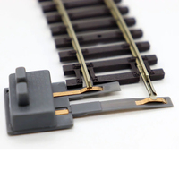 1 pièce, modèle de train ferroviaire à l'échelle HO 1:87, matériaux PC, rails de simulation, boîte de jonction, rails de connexion, kits de diorama DIY, sans batterie