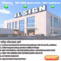 Enseigne lumineuse LED 3D personnalisée pour entreprise, logo d'entreprise, enseigne murale extérieure pour hôtel, bâtiment, restaurant, signalétique lumineuse extérieure