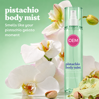 Brume corporelle à la pistache en marque blanche OEM, vente en gros, spray corporel personnalisé, directement de l'usine, pour femmes, usage quotidien, 200 ml
