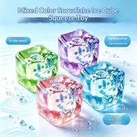 Jouet anti-stress vert en caoutchouc à rebond lent, en forme de cube de glace ou d'océan, en maltose, pour la vente en gros transfrontalière