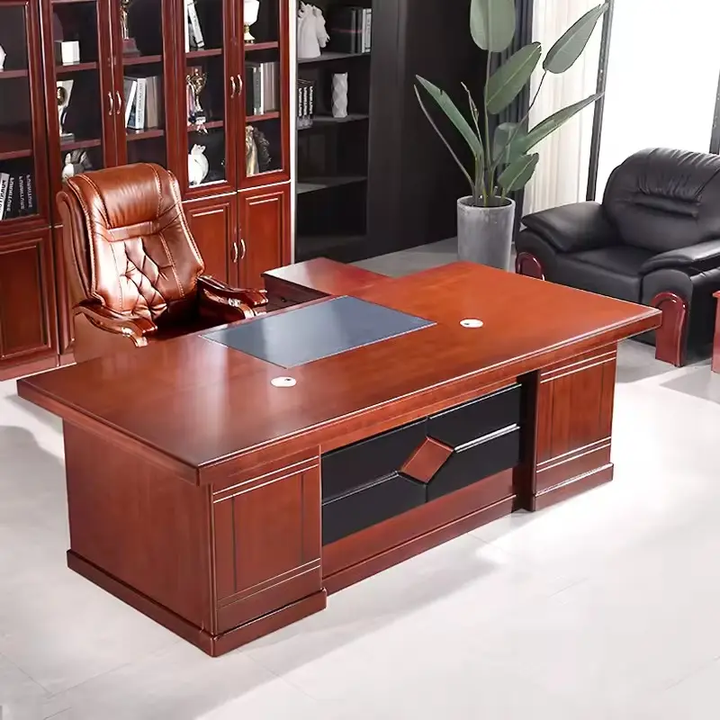 طاولة مكتب فاخرة حديثة بتصميم المدير التنفيذي أثاث مكتبي منزلي عالي الجودة من أحدث مكتب من مورد أثاث المكاتب