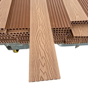 DIY Interlocking Exterior Wood <b>Plastic</b> Composite Waterproof Anti-Slip 3D Embossed WPC Decking Tiles for Outdoor <b>Flooring</b> - Product Image 1