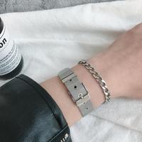Nouveau design en laiton avec bijoux plaqué argent bracelet mode homme chaîne cubaine bracelet bijoux