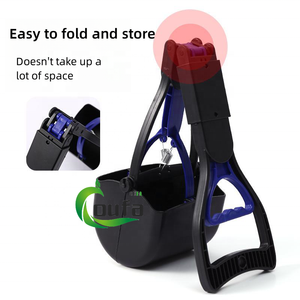 Venta al por mayor plegable Pet <span class=keywords><strong>Pooper</strong></span> <span class=keywords><strong>Scooper</strong></span> para perros grandes y gatos mandíbula Poop Scoop herramienta de recogida de mascotas - Product Image 5