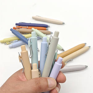 Nouveauté Stylo de poche portable couleur Morandi 0,5 mm Stylo mini petit et épais à séchage rapide Stylo gel de type pression - Product Image 2