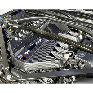 ฝาครอบห้องเครื่องยนต์ S58 Eve Style สำหรับ BMW G80 G81 M3 G82 G83 M4 คาร์บอนไฟเบอร์แห้ง ปี 2020-2024 - Product Image 5