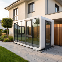 Espace de travail de jardin moderne pour bureau à domicile privé, salle de réunion, studio de jardin, travail à distance et bureau extérieur professionnel