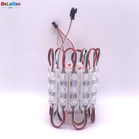 Module LED Pixel Ultrasonique Adressable à Changement de Couleur Complet RVB, Étanche, Injection Flashing, DC12v 3 LED WS 2811 UCS1903