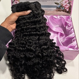 Drop Shipping Cuticle Aligned Soft Silky Human Hair 100g Unprocessed Burmese Curly Human Raw Hair Bundles Vendors - Product Image 1