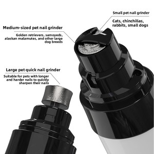 Elektrischer Nagelschleifer für Hunde & Katzen, wiederaufladbar, mit LED, geräuscharm & vibrationsarm, Set - Product Image 3