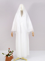 Abaya Cardigan Femme 2026 avec Foulard, Robe Longue Kaftan Marocain Jalabiya pour Fêtes Musulmanes de l'Aïd à Dubaï et Occasions Spéciales du Ramadan