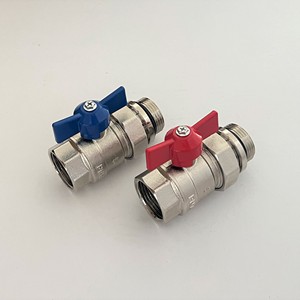 Robinet à boisseau sphérique d'isolation pour chauffage au <span class=keywords><strong>sol</strong></span> (paire), Robinet à boisseau sphérique pour collecteur de chauffage - Product Image 4