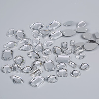 Lot de 1000 perles acryliques en forme de larme 10x14mm, facettes effet terre, dos plat, plusieurs couleurs, pierres à coller pour nail art, strass DIY, gemmes