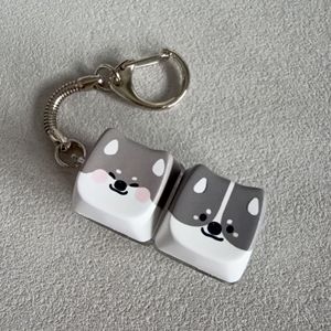 Llavero Fidget PBT con diseño de perro, juguete con interruptor mecánico tipo clicker, colgante portátil con tecla de presión para el dedo - Product Image 3
