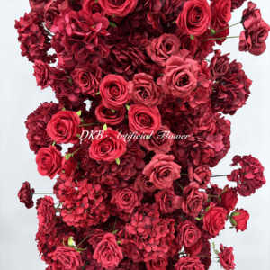 Venta al por mayor 3D Artificial boda cuerno arco con flor telón de fondo OEM Bienvenido para evento y Día DE LA MADRE decoración de la pared - Product Image 3