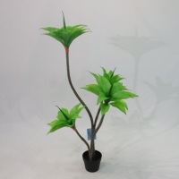 Nouvelle Collection : Plante Artificielle en Pot Style Agave, Décoration Commerciale, Paysage Végétal, Nénuphar Artificiel en Pot, Tronc Spirale