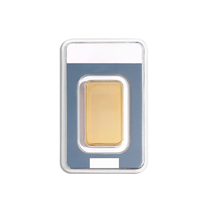 Nuova Lingotto d'Oro Placcato in <span class=keywords><strong>Ottone</strong></span> da <span class=keywords><strong>1</strong></span> UNZA (1oz) con Numero di Serie, Artigianato Metallico Svizzero, Lingotto Solido in Oro 24k - Product Image 1