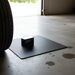 Tapis de sol de garage Tritolos 7,4 x 17 pieds en TPE, imperméable, avec support anti-fuite, style industriel, D0100HRS2K8, imperméable pour voiture - Product Image 2