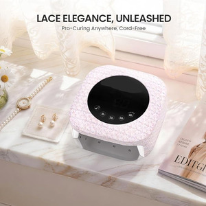 Lámpara de Uñas LED UV Inalámbrica de 54W, Secado Rápido, 4 Ajustes de Temporizador, Secador de Uñas Recargable para Salón y Hogar - Product Image 1