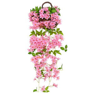 Named Artificial Flower Vines 6 Ft Silk Flower Wall Hanging Home Decor Pink Blue <b>Light</b> Pink White - Product Image 5