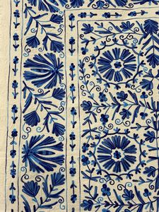 Couvre-lit matelassé Suzani traditionnel en coton de haute qualité, textile ouzbek, couleur personnalisée, toutes saisons, portable, mural - Product Image 2