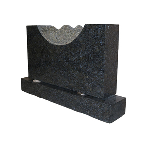 2024nuova personalizzazione pietra tombale pietra tombale pietra di granito nero lapide - Product Image 3