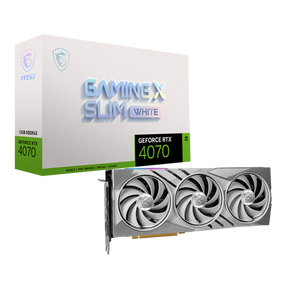 Carte graphique pas chère RTX4070 4070 GAMING X SLIM WHITE 12G GDDR6X 192 bits 21 Gbps Carte graphique de jeu pour ordinateur de bureau 4070 Graphics C - Product Image 4